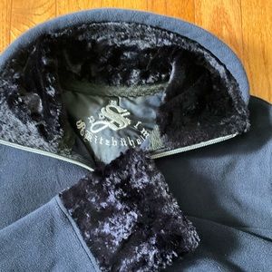 Sportalm Luxury Ski High Neck Full Zipper Fleece Navy Size 36 (Small)